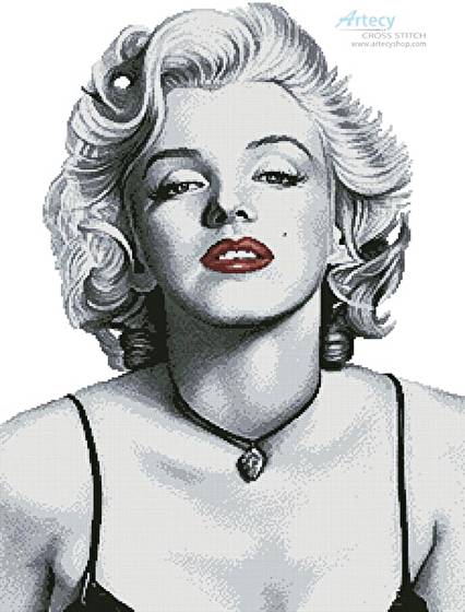 cross stitch pattern Marilyn
