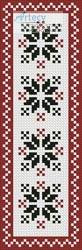 cross stitch pattern Nordic Bookmark 2