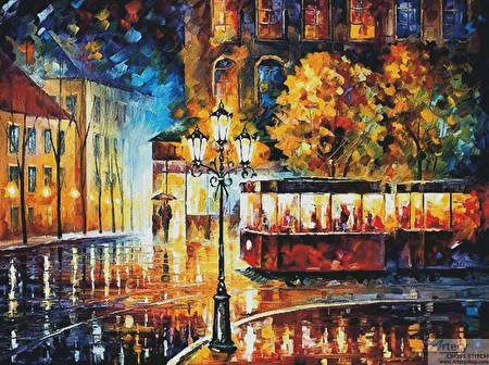 cross stitch pattern Night Trolley (Large)