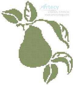 cross stitch pattern Pear