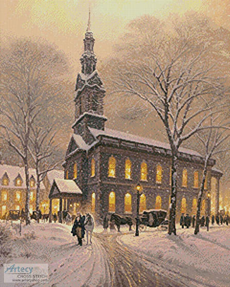 cross stitch pattern Praying for America