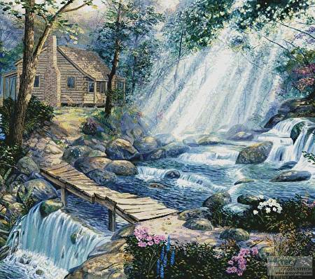 cross stitch pattern A Path well Chosen (Cushion)