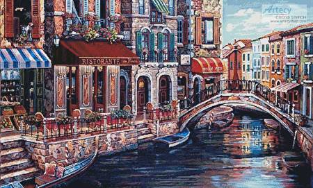 cross stitch pattern Ristorante da Vinci