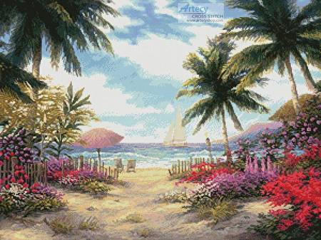 cross stitch pattern Sea Breeze Path
