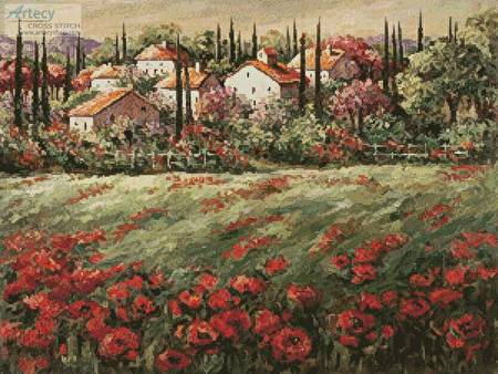 cross stitch pattern Summer Fields