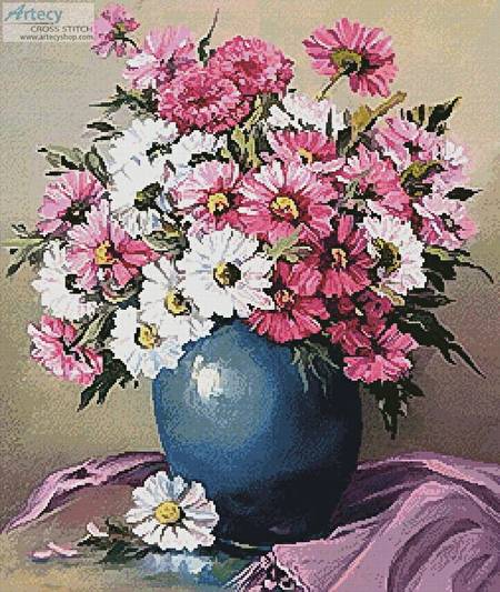 cross stitch pattern Spring Bouquet