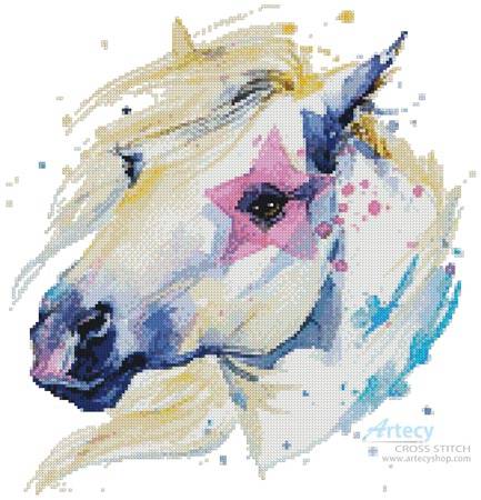 cross stitch pattern Star Horse