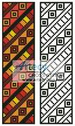 cross stitch pattern Tribal Bookmark