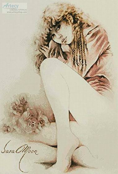 cross stitch pattern Tristesse