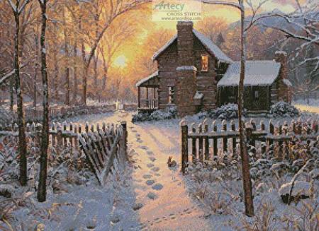 cross stitch pattern Welcome Winter