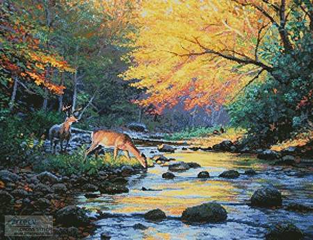 cross stitch pattern Wild America