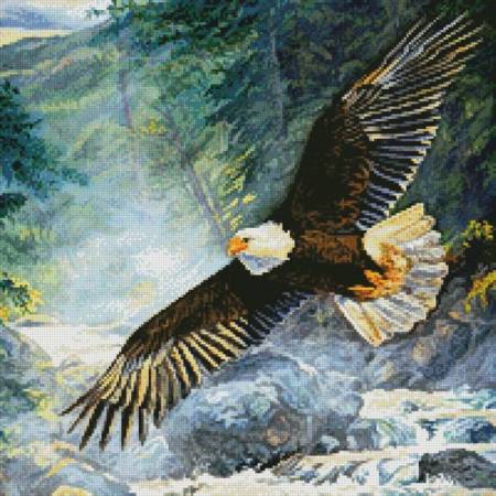 cross stitch pattern American Majesty (Crop)