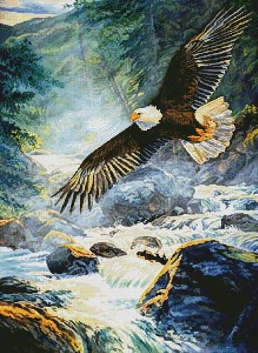 cross stitch pattern American Majesty