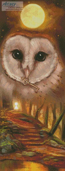 cross stitch pattern Autumn Owl