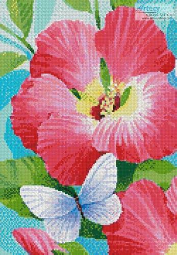 cross stitch pattern Butterfly Violet (Crop)