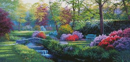 cross stitch pattern Beside the Brook