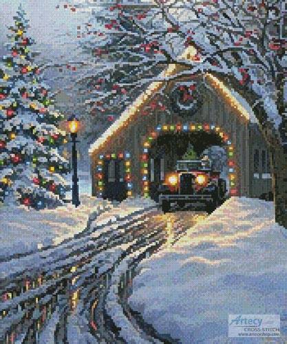 cross stitch pattern Christmas Crossing (Crop)