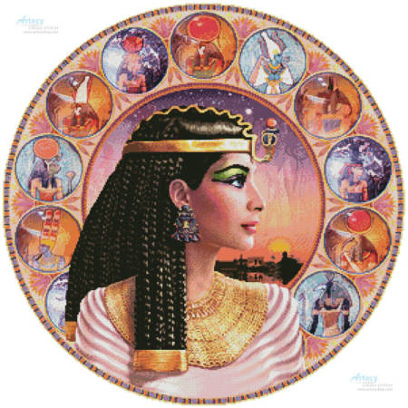 cross stitch pattern Cleopatra Circle (Right)