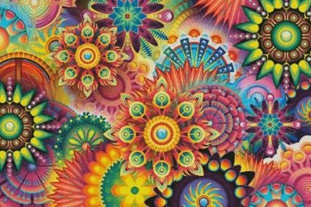 cross stitch pattern Colourful Abstract