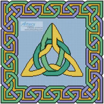 cross stitch pattern Celtic Square 1