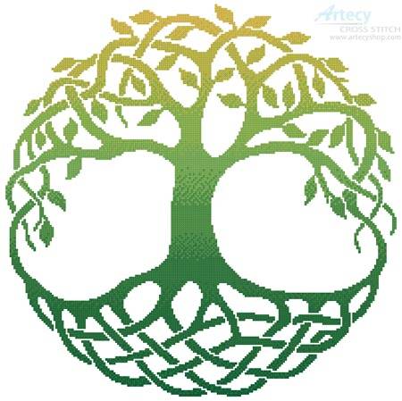 cross stitch pattern Celtic Tree of Life 1