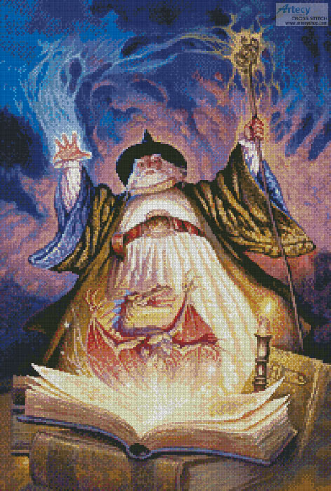 cross stitch pattern Dragon Spells