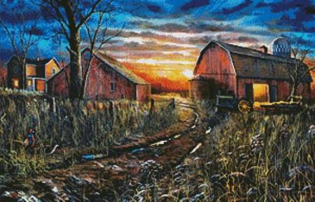 cross stitch pattern Days Gone By