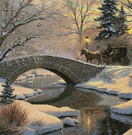 cross stitch pattern Evening Romance (Crop 1)