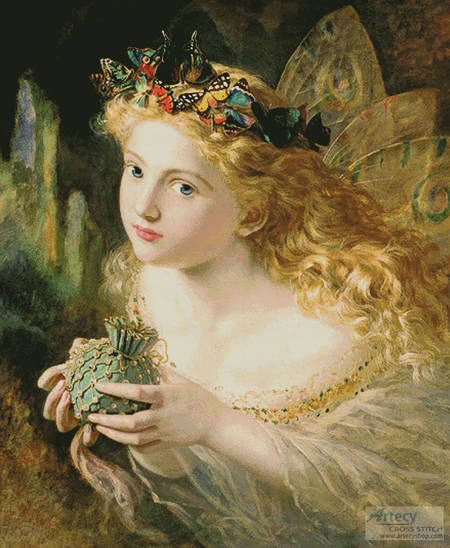 cross stitch pattern Take the Fair Face of Woman (Large)