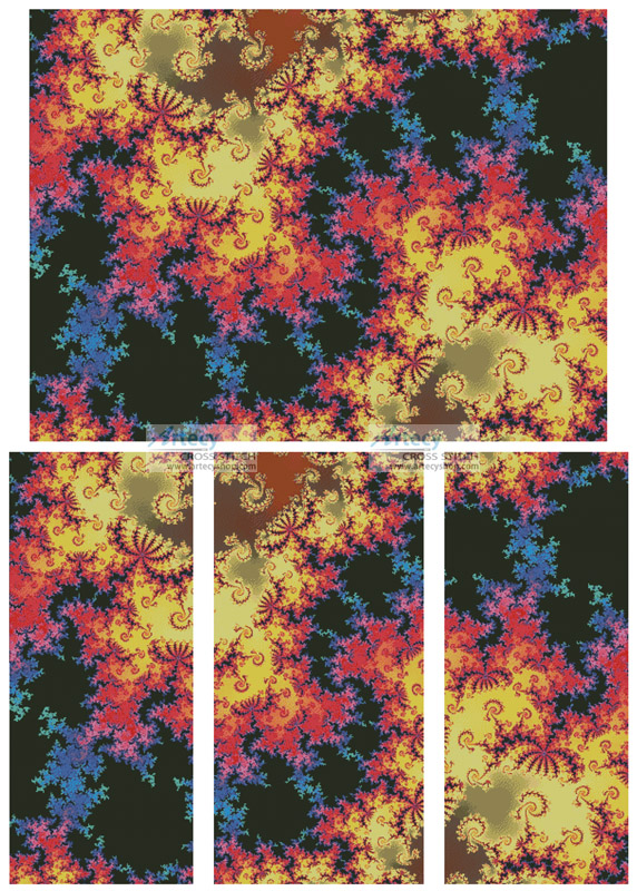 cross stitch pattern Fractal Abstract 2 (Large)