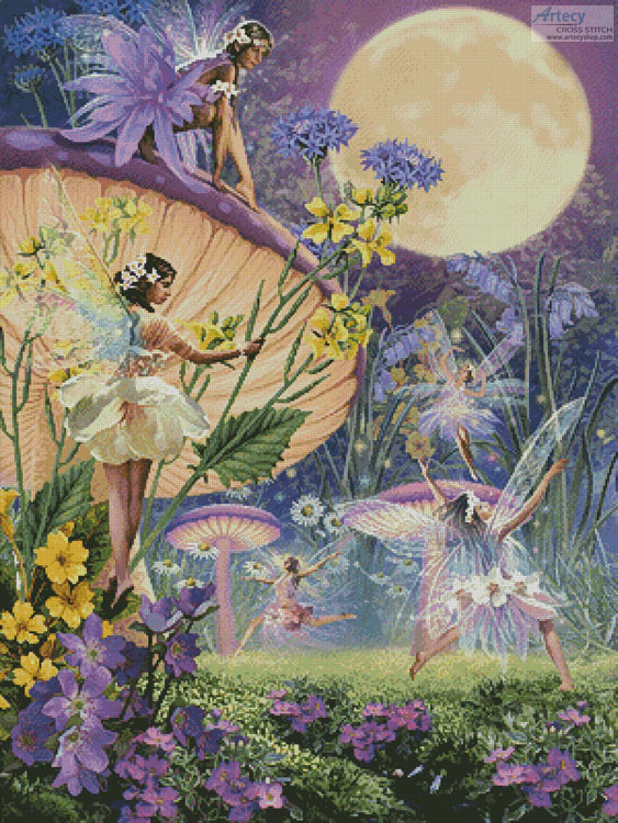 cross stitch pattern Fairy Ring - Twilight Dancers