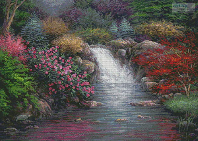 cross stitch pattern Garden Spring