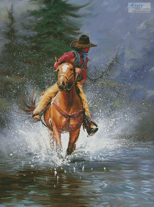 cross stitch pattern Get Outta Town (Large)