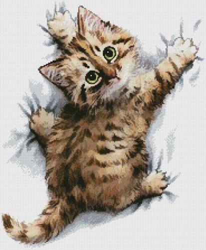 cross stitch pattern Hang On