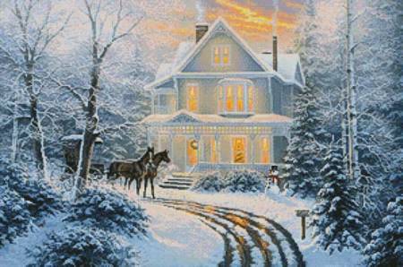 cross stitch pattern Homecoming