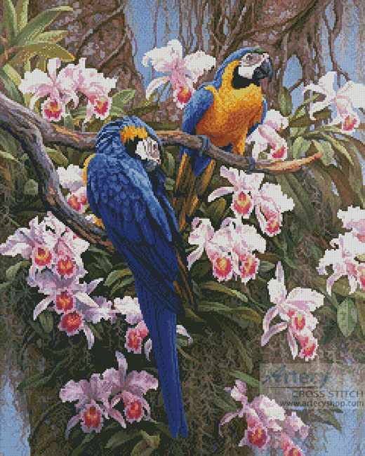 cross stitch pattern Jungle Majesty