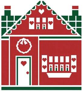 cross stitch pattern Little Christmas Cottage 1