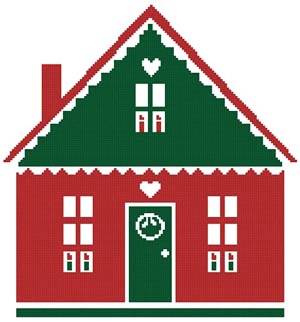 cross stitch pattern Little Christmas Cottage 4