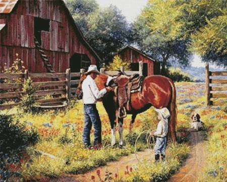 cross stitch pattern Learning the Ropes