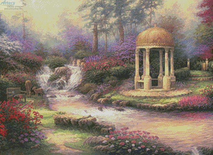 cross stitch pattern Love's Infinity Garden