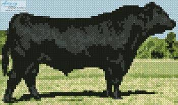 cross stitch pattern Mini Black Angus
