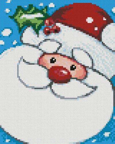 cross stitch pattern Mini Jolly Santa
