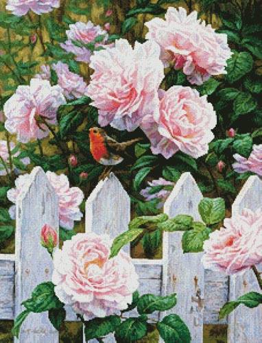 cross stitch pattern Morning in Provence