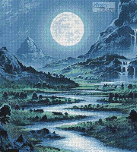 cross stitch pattern Moonrise Kingdom (Crop)