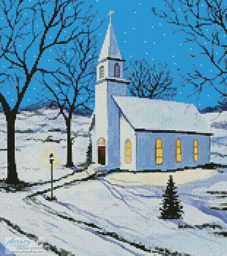 cross stitch pattern Oh Holy Night (Crop)