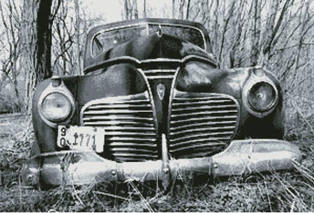 cross stitch pattern Old Car (Black and White)