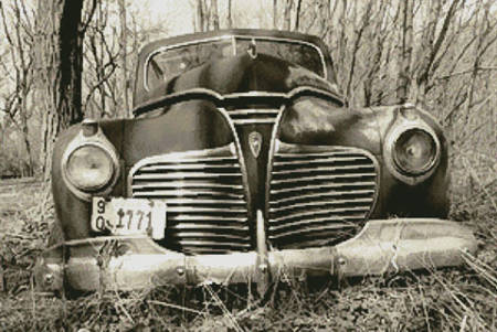 cross stitch pattern Old Car (Sepia)