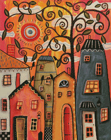 cross stitch pattern One Afternoon