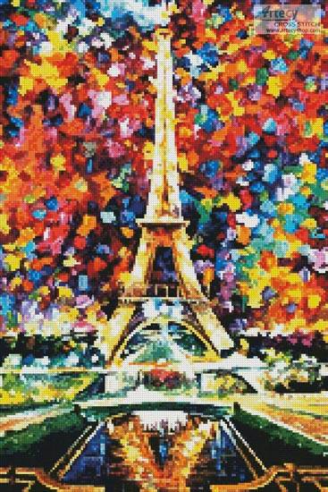 cross stitch pattern Paris of My Dreams (Crop)