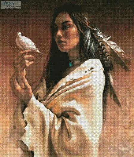 cross stitch pattern Peace (Crop)